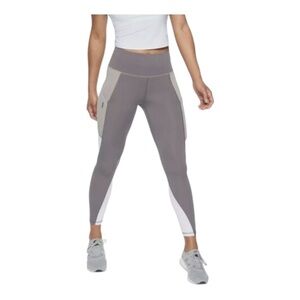 Athleta Colorblock Up For Anything 7/8 Tight, Silver Bells SIZE S